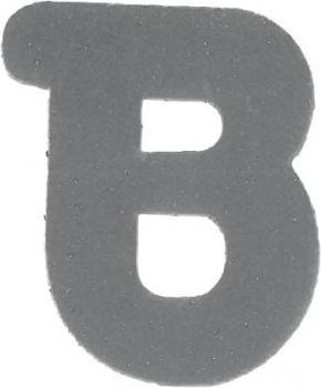 Bügelapplikation Reflex Buchstabe B  30x34mm